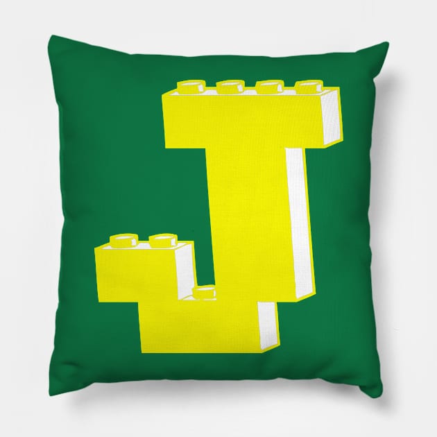 THE LETTER J Pillow by ChilleeW