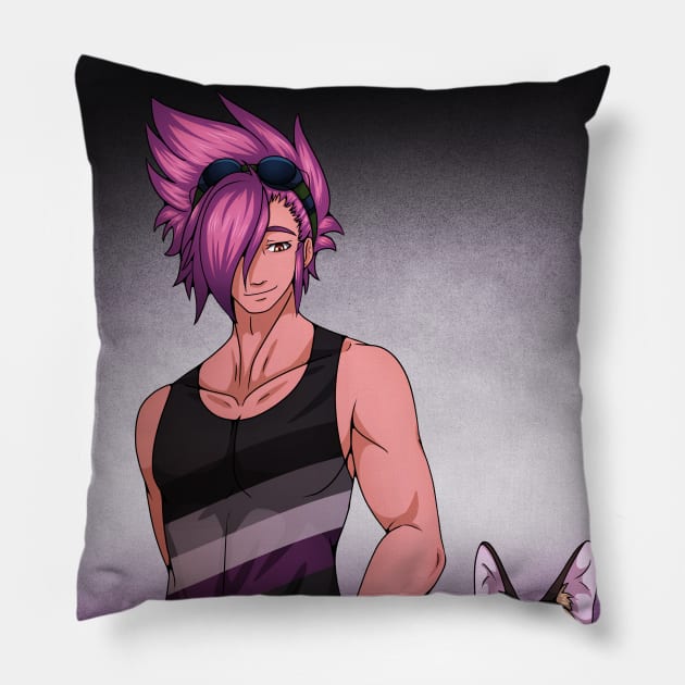 Asexual Pride Colors Pillow by SakuraDragon