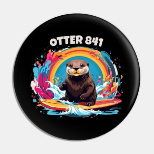 Surfing Otter 841 Otter My Way California Sea Otter Pin