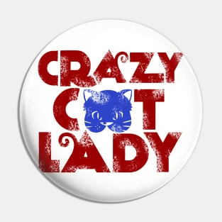 crazy cat lady Pin