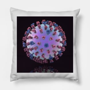 Swine flu virus H1N1, illustration (F012/8284) Pillow