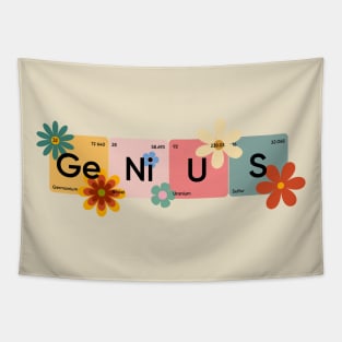 Genius periodic table of elements Tapestry