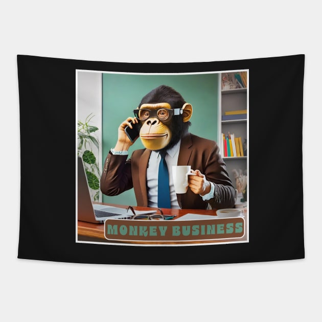 Monkey Business Tapestry by DesignsPrints