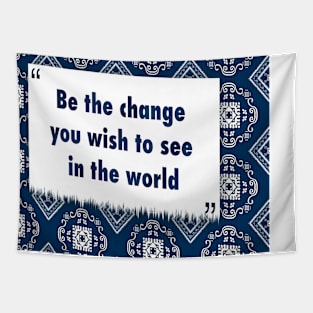 Actions speak louder than words ikat Tapestry