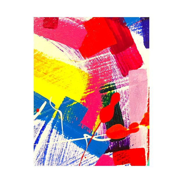 Vibrant Modern Abstract original design - My Original Art by MikeMargolisArt