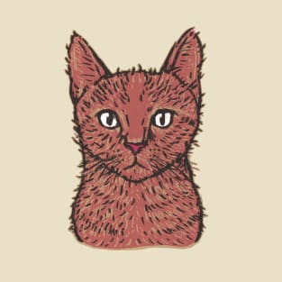 Woodcut cat T-Shirt