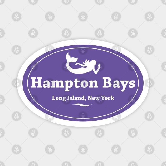 Hampton Bays, Long Island, Badge Magnet by RachelLaBianca