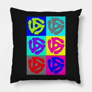 Retro Pop Art 45 RPM Adapters DJ art Pillow