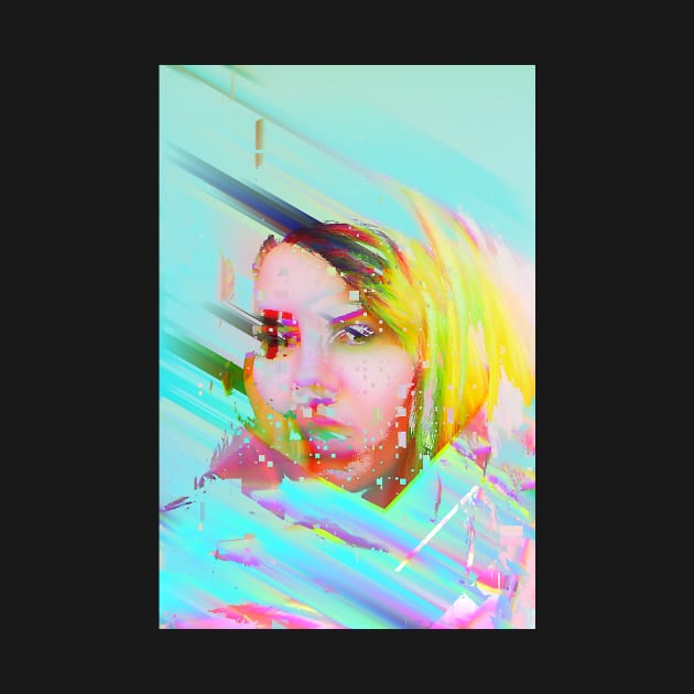 Glitch Girl Vaporwave Glitch Art by GLITCH.HUB