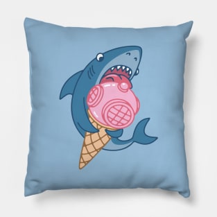 shark and icecream Pillow