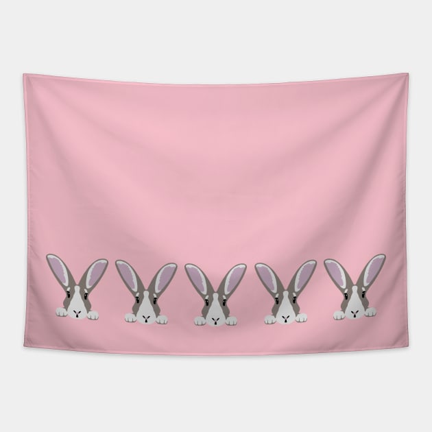 Bunnies Tapestry by GeoCreate