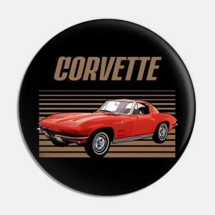 Chevrolet Corvette 1963 Awesome Automobile Pin