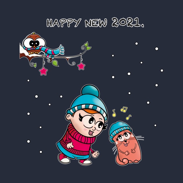 Happy New Year 2021 by Nico Art Lines