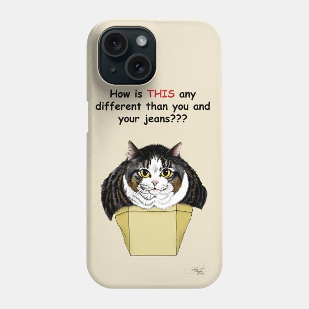 Muffin Top Cat Phone Case by tigressdragon