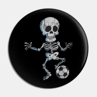 Halloween Skeleton Soccer Pin