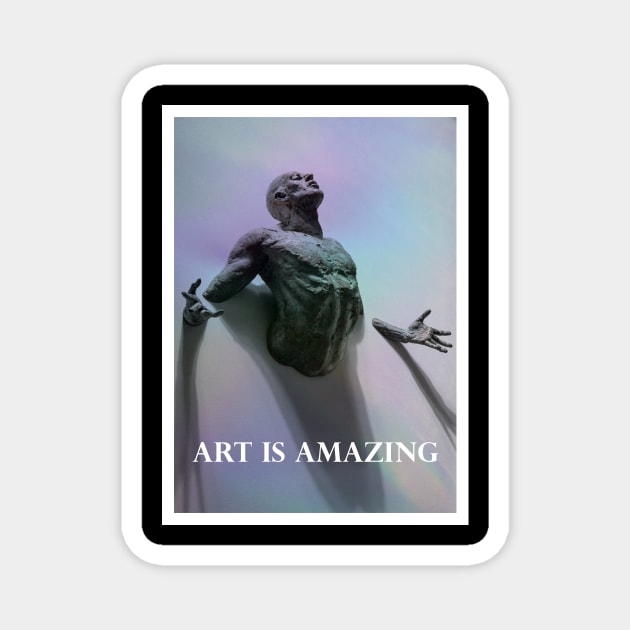 Art is amazing Magnet by BLΛСK CURLY