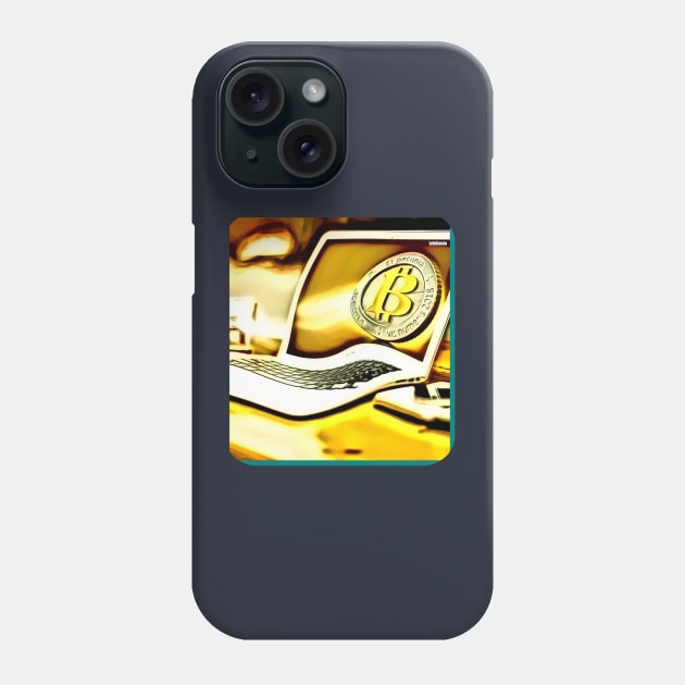 Bitcoin gold make money Phone Case by Lebihanto