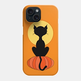 Kitten on the Halloween Pumpkin Phone Case