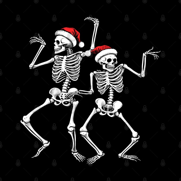 Spooky Christmas Skeletons by TwistedCharm