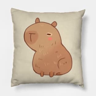 Cute Capybara drawing Pillow