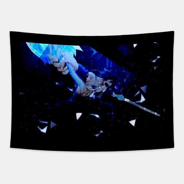 Ice Mage Gray Tapestry by HeatherTwn