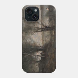 Boatman among the Reeds by Jean-Baptiste-Camille Corot Phone Case