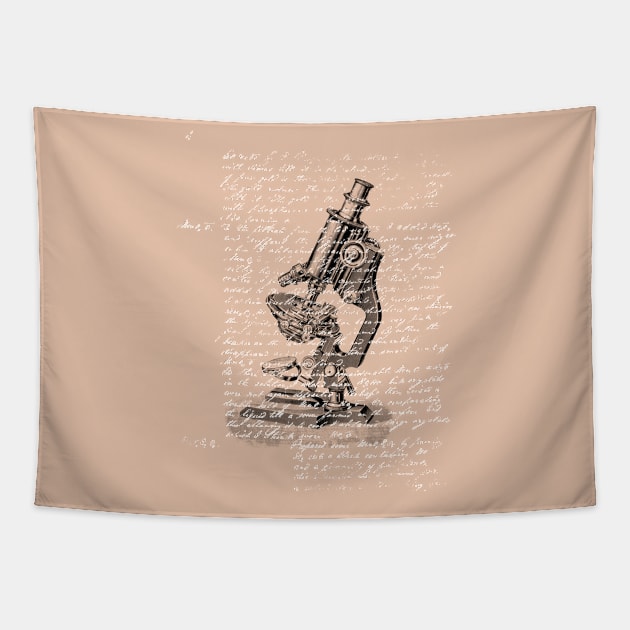 VINTAGE SCIENCE / 04 - Laboratory Equipment Tapestry by Daniel Coulmann