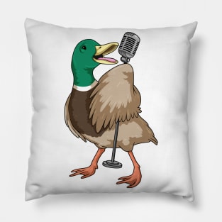 Duck Singer Microphone Music Pillow