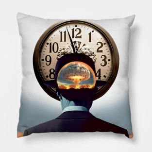 Doomsday Clock 2023 No 1: Ninety Seconds Left to Go Pillow