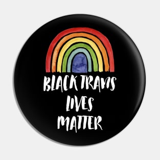 Black Trans Lives Matter LGBT Rainbow Pin