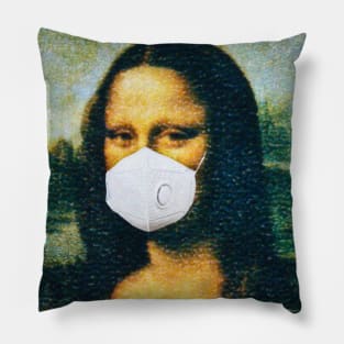 Mona Lisa Mask Pillow