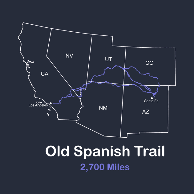 Old Spanish Trail Hiking Trails TShirt TeePublic