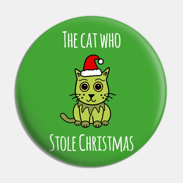 'The Cat Who Stole Christmas' Pin by bluevolcanoshop@gmail.com