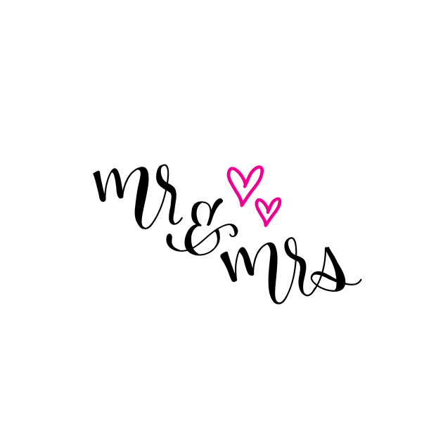 Mr & Mrs Hand Lettering by cheekymare