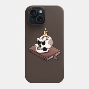 Still Life With Skull, Candle And Book Phone Case