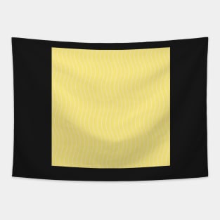 Lemon Yellow Waves Tapestry