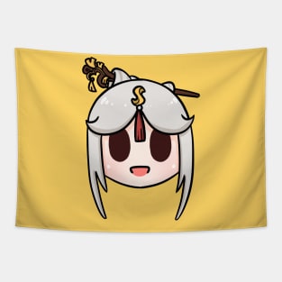 Genshin impact Ningguang chibi head Tapestry