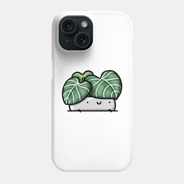 Pocket Plant (Philodendron gloriosum) Phone Case by Home by Faith