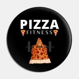 Pizza fitness illustration Pin