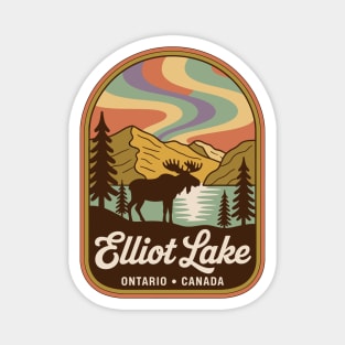 Elliot Lake – Vintage Arch Landscape Canada Art Magnet