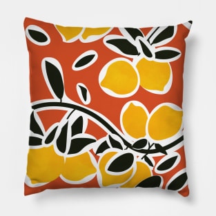 Lemon Tree Branches III Pillow