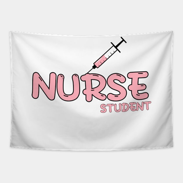 Nurse Student Red Tapestry by MedicineIsHard