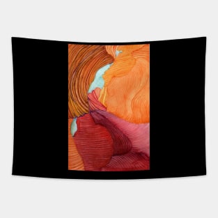 Antelope Canyon Arizona Watercolor Tapestry