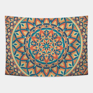 Vintage Colorful Mandala Tapestry