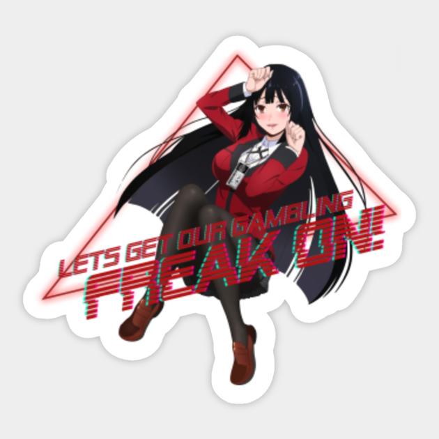 Yumeko Jabami Retro 80 S Synthwave Design Kakegurui Yumeko Jabami Sticker Teepublic Au Yumeko jabami by winterfeuille on deviantart. yumeko jabami retro 80 s synthwave design kakegurui