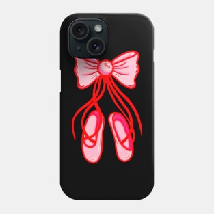 Pink And Red Pointe Shoes Phone Case