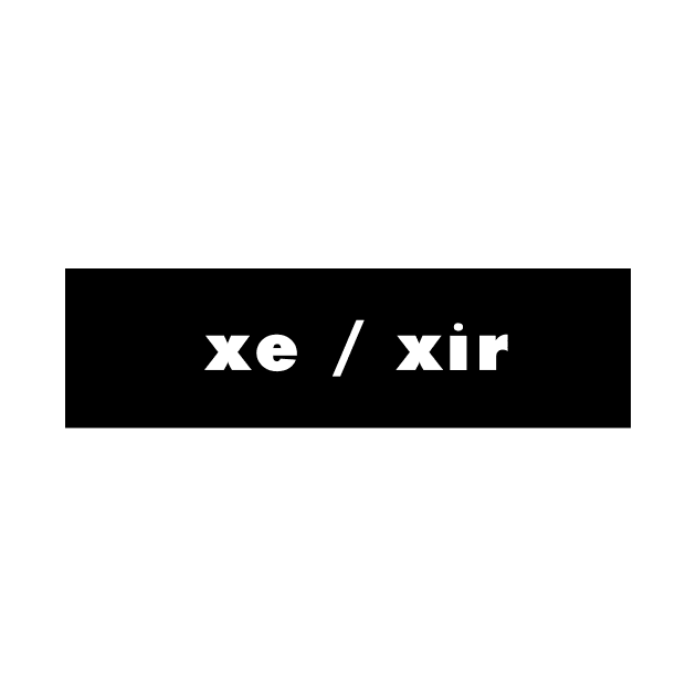 xe / xir - black by banditotees