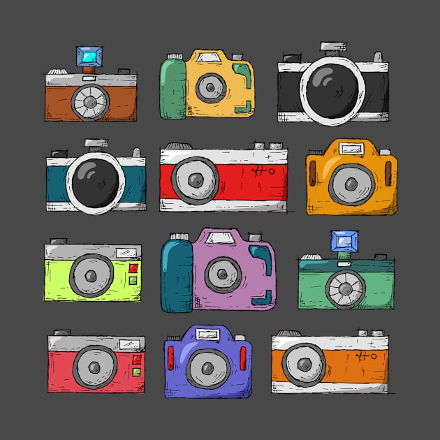 Old Generation Color Cameras With a Smile by IC T-story