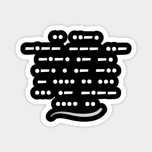 Morse code, if you can read this, say hi! Magnet by rand0mity