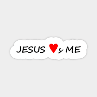 Jesus loves me Magnet